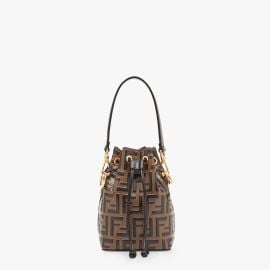 Mon Tresor - Brown leather mini bag Fendi at Fendi