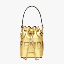 Mon Tresor - Dove-gray leather mini-bag Fendi at Fendi