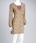 Mona's bird print dress at Zulily