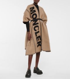 Moncler - Wool-blend poncho at Mytheresa