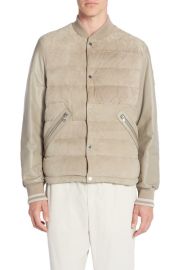 Moncler Chalanches Quilted Leather Down Jacket at Nordstrom