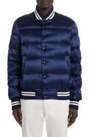 Moncler Dives Quilted Satin Down Bomber Jacket at Nordstrom