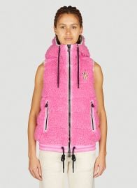Moncler Grenoble Womenx27sx27 Teddy Down Gilet in Pink at LN-CC