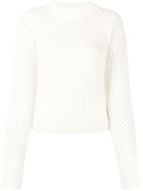 Moncler mesh-knit rib-trim Jumper - Farfetch at Farfetch