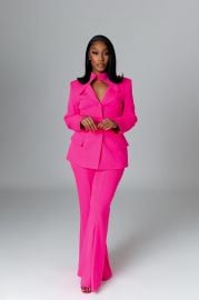 Monet Hot Pink Power Suit Ella Lisqu at Ella Lisque