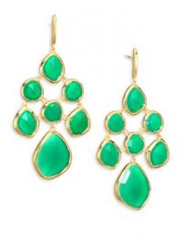 Monica Vinader - Siren Green Onyx Chandelier Earrings at Saks Fifth Avenue