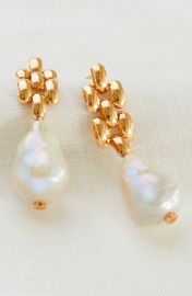 Monica Vinader x Doina Chain Pearl Drop Earrings at Nordstrom