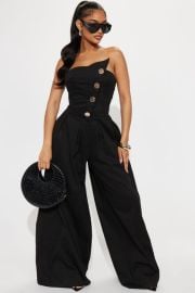 Monique Strapless Jumpsuit - Black Fashion Nova at Fashion Nova