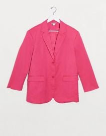 Monki Grace blazer in pink at Asos