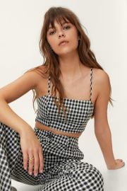 Mono Gingham Square Neck Bralette at Nasty Gal