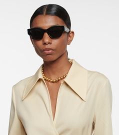 Monochroms square sunglasses in black - Celine Eyewear at Mytheresa