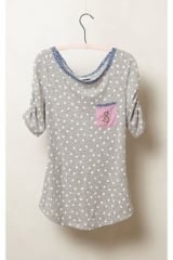 Monogrammed pocket tee at Anthropologie