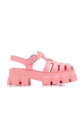 Monolith Rubber Fisherman Sandals By Prada at Moda Operandi