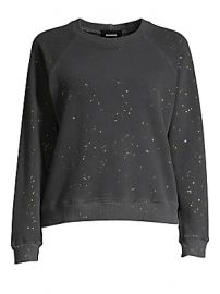 Monrow - Splatter Print Pullover at Saks Fifth Avenue