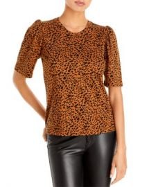 Monrow Leopard Print Puff Sleeve Tee Women - Bloomingdale s at Bloomingdales