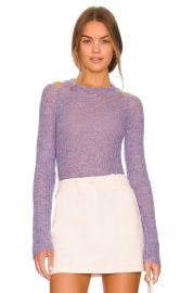 Monrow Shoulder Cut Out Sweater at Revolve