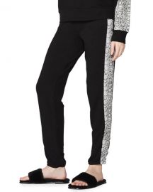Monrow Vintage Colorblock Snake Sweatpants at Neiman Marcus