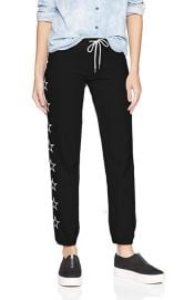 Monrow Vintage Sweats Embroidered Outline Stars at Amazon