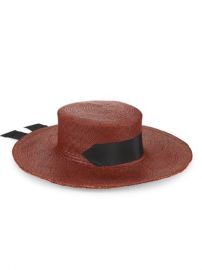 Monrowe Release III Bobbie Jean Panama Straw Tied Wide Brim Hat  SaksFifthAvenue at Saks Fifth Avenue