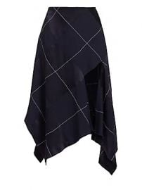 Monse - Asymmetric Argyle Midi Skirt at Saks Fifth Avenue