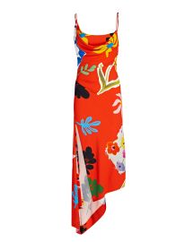 Monse Asymmetrical Floral Slit Dress at Intermix