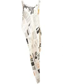 Monse Book Print Asymmetric Tunic - Farfetch at Farfetch