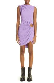 Monse Cutout ruched stretch jersey mini dress at Nordstrom