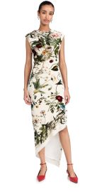 Monse Floral Skeleton Velvet Dress Ivory Multi 0 at Shopbop