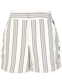 Monse Fringed Striped Print Shorts - Farfetch at Farfetch