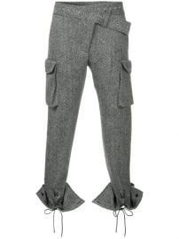 Monse Laced Cuffs Belt Detailed Trousers  1 290 - Buy AW17 Online - Fast Global Delivery  Price at Farfetch