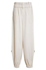 Monse Pinstripe Double Waistband Joggers at Nordstrom