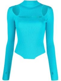 Monse cut-out Detail Mock Neck Top - at Farfetch