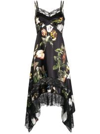 Monse floral print asymmetric slip dress at Farfetch