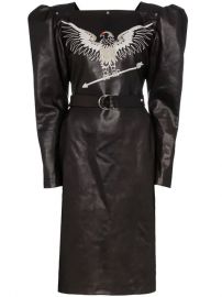 Montana Embroidered Leather Dress - Farfetch at Farfetch