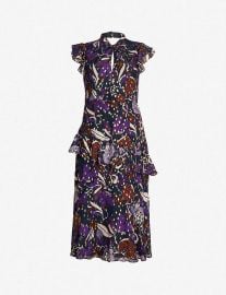 whistles montrose dobby midi dress