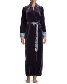 Moonlight Velvet Long Wrap Robe at Neiman Marcus