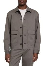 Moonsoft Cotton Twill Button-Up Shirt Jacket at Nordstrom