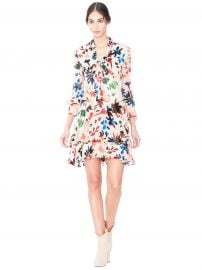 Moore v NECK LAYERED SKIRT TUNIC DRESS at Alice + Olivia 