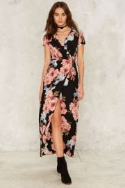 More Flower to Ya Wrap Dress at Nasty Gal