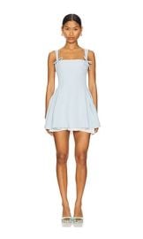 More To Come Josianne Mini Dress In Light Blue at Revolve