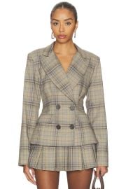More To Come Spencer Blazer In Brown at Revolve