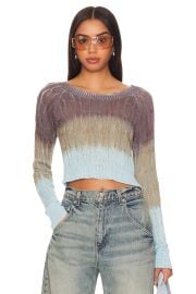 More To Come Viv Sweater In Brown Ombre at Revolve