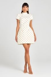 Morgan Ivory Dress NADINE MERABI at Nadine Merabi
