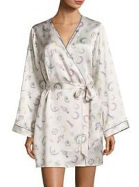 Morgan Lane - Langly Silk Robe at Saks Fifth Avenue