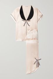 Morgan Lane Joanie Margot Satin Pajama Set at Net a Porter