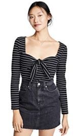 Morgan Stripe Ribbed Top at Amazon