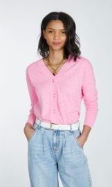 Mori Cardigan in Sherbert Pink w Clear   Clothing at Generation Love