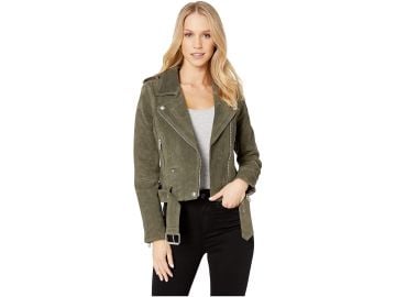 Morning Suede Moto Jacket by Blank NYC at Zappos