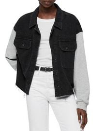 Morton Mixed Media Military Jacket at Bloomingdales