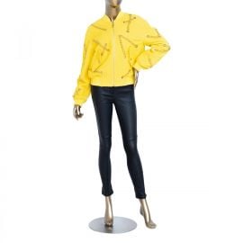 Moschino Bomber Jacket with Chain at Janet Mandell